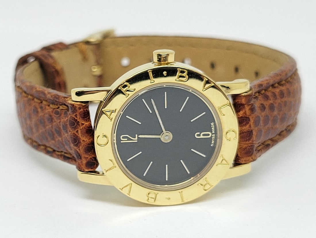 Solid 18k Yellow Gold BULGARI Ladies Quartz Watch BB23 GL* EXLNT - 3
