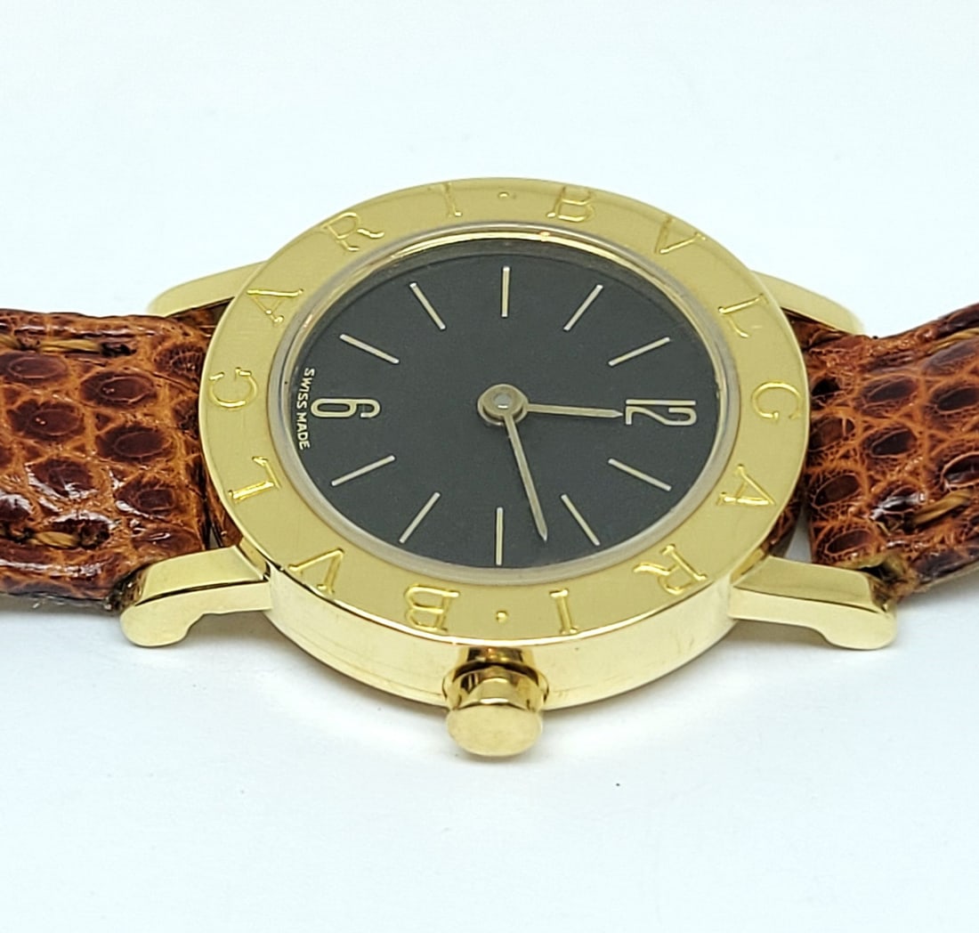 Solid 18k Yellow Gold BULGARI Ladies Quartz Watch BB23 GL* EXLNT - 7