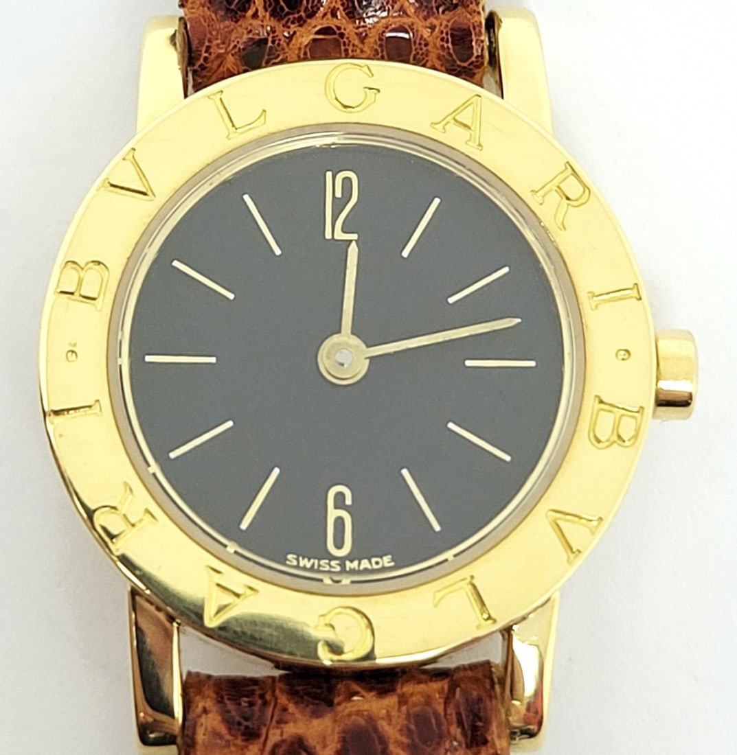 Solid 18k Yellow Gold BULGARI Ladies Quartz Watch BB23 GL* EXLNT - 9