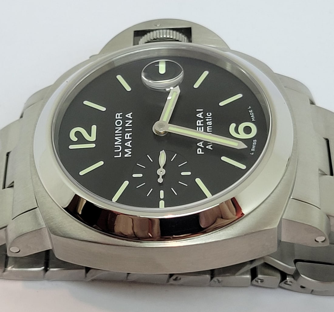 MENS PANERAI LUMINOR MARINA AUTOMATIC WATCH PAM00299 OP6763 44 mm EXLNT - 8