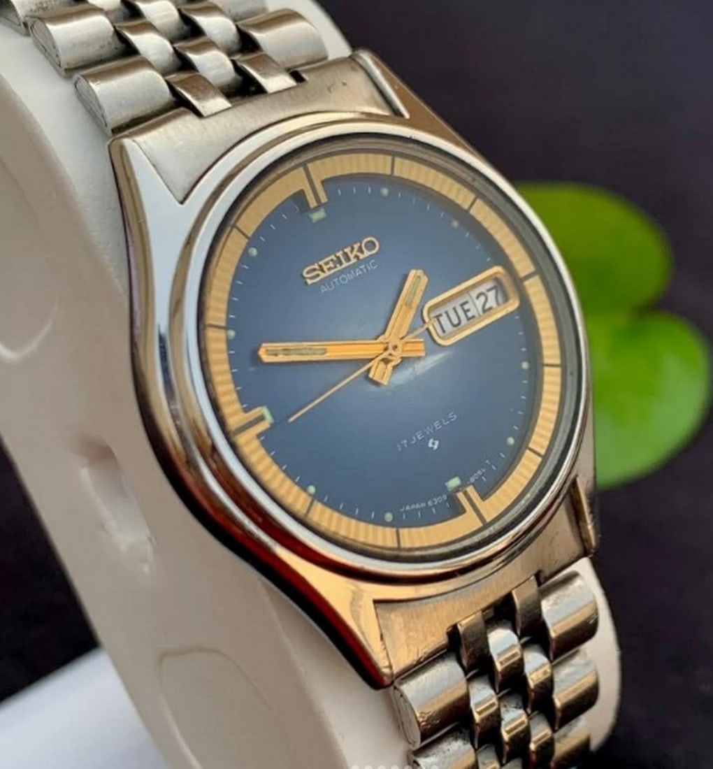 Vintage Seiko 17 Jewals Automatic 6309-8050 With Day / Date - 2
