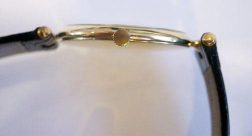 Solid 18k BUECHE GIROD Unisex Watch w/Crocodile* in EXLNT Condition - 9