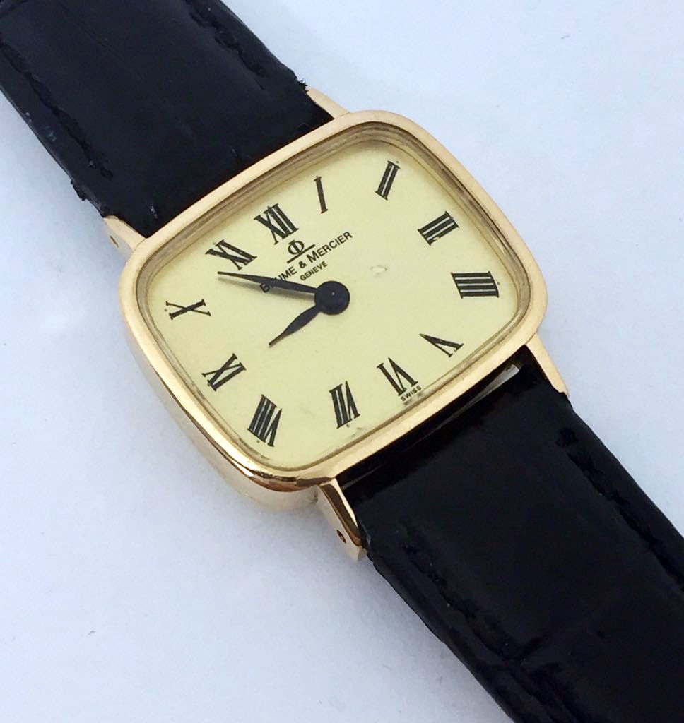 18k Gold BAUME & MERCIER Ladies Back Winding Watch Ref.38237* EXLNT SERVICED - 3