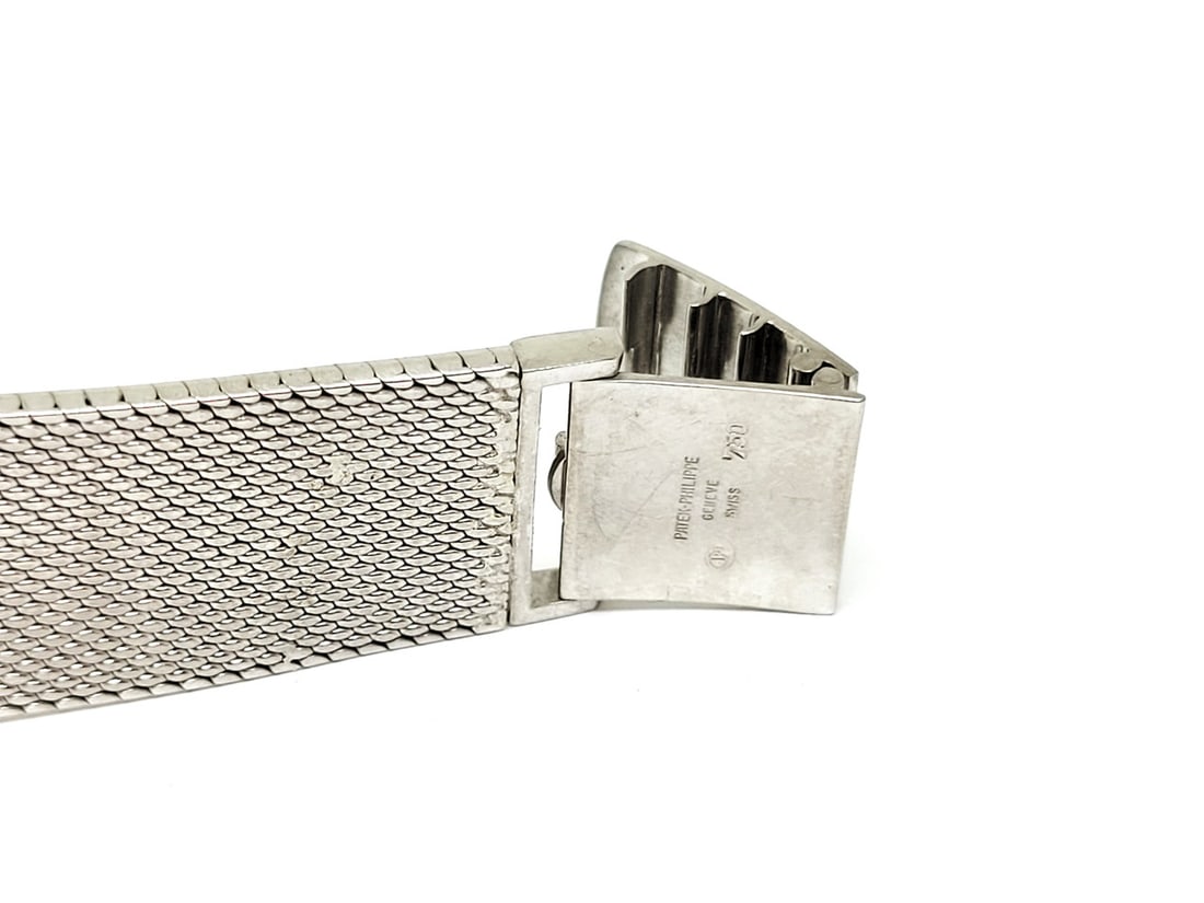 Vintage 18k White Gold PATEK PHILIPPE Winding Watch 3570 1 RARE* EXLNT SERVICED - 8