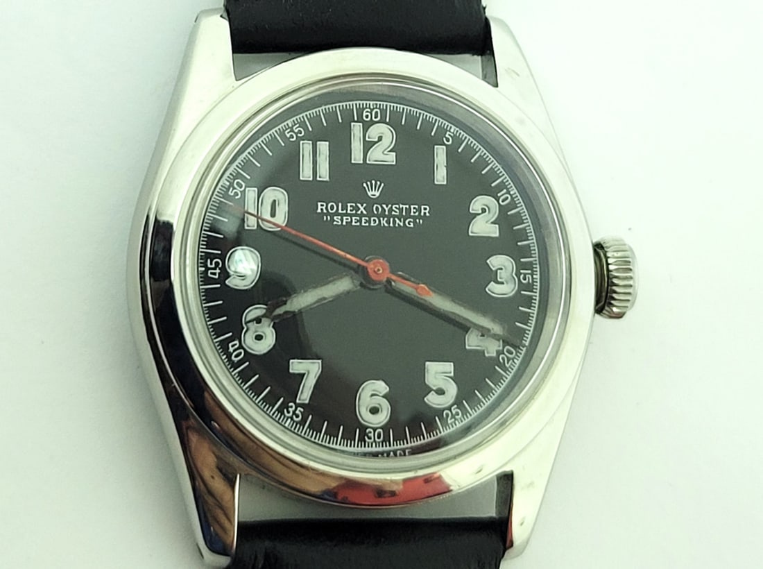 Vintage Men's ROLEX OYSTER SPEEDKING Ref 4220 Winding Watch Cal 710 c.1945 GOOD - 8