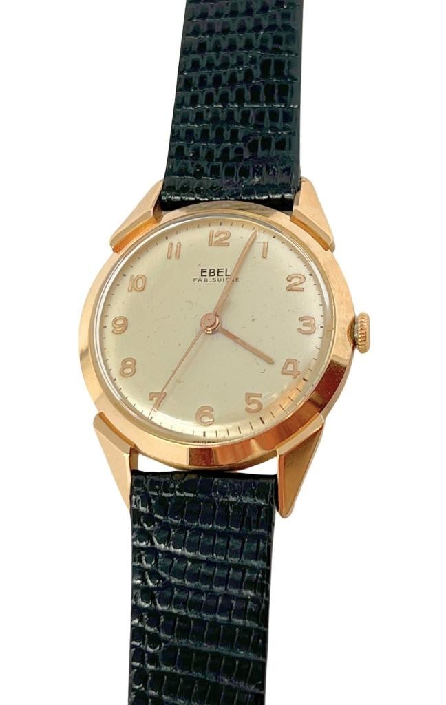 Vintage 18k Rose Gold EBEL Winding Watch 1950s Cal 1100 Ref 1057* EXLNT* RARE - 6