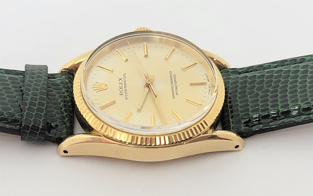 Vintage 14k ROLEX Oyster Perpetual Chronometer Automatic Watch c.1960 Ref.1011 - 11