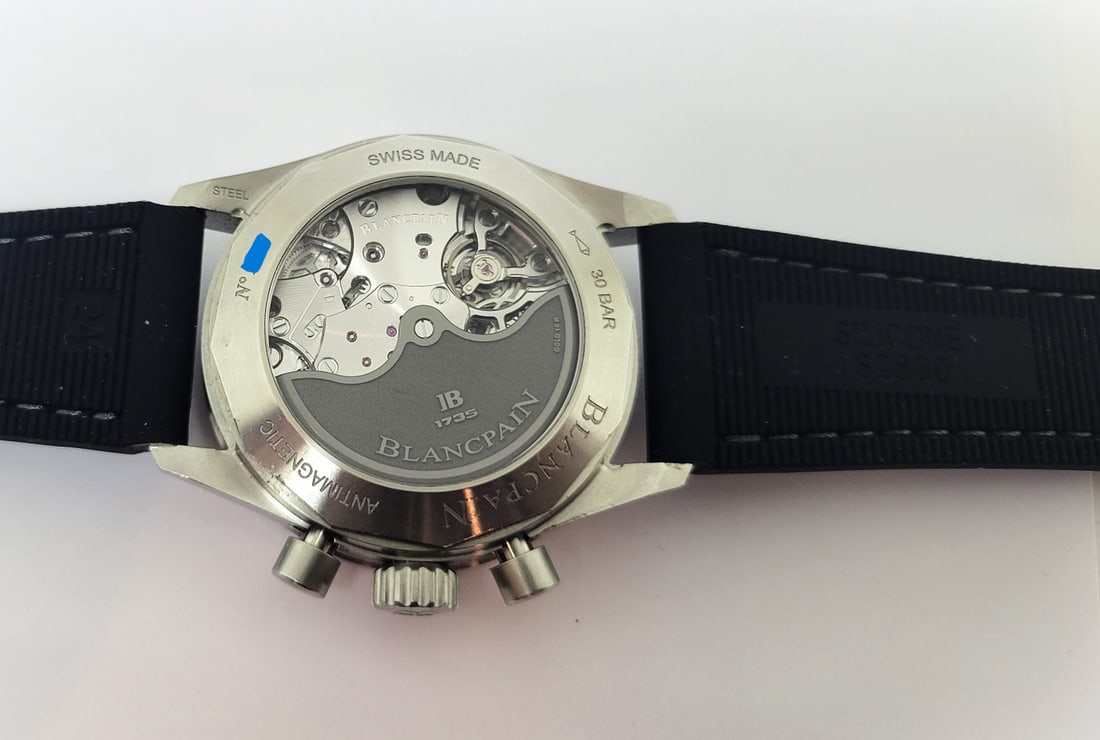 Mens Blancpain Fifty Fathoms Bathyscaphe Chronograph 43MM Grey Dial* EXLNT - 10