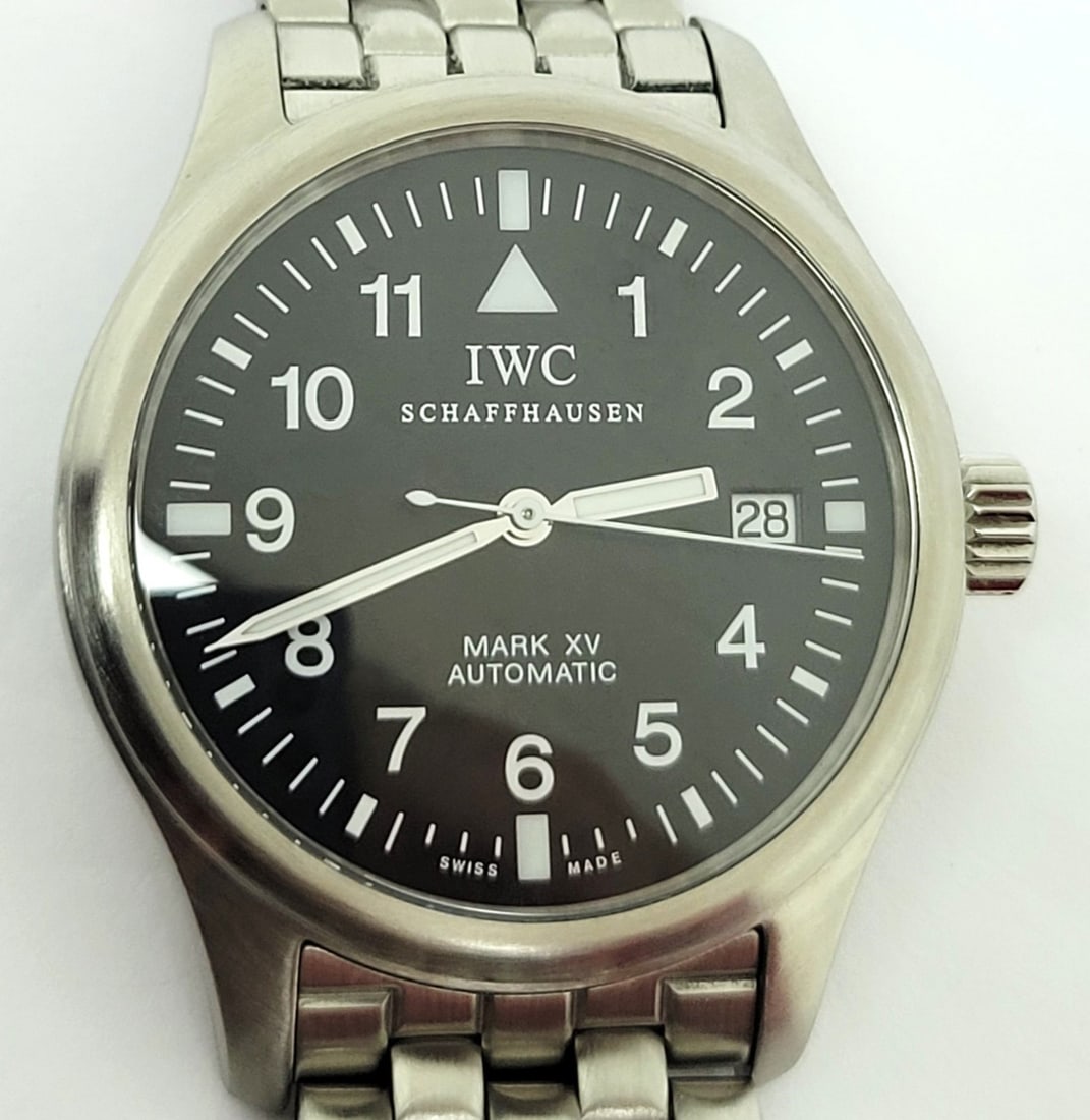 Vintage S/Steel IWC MARK XV Automatic Date Watch * EXLNT - 11
