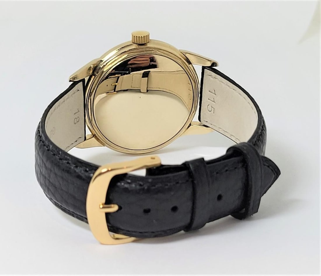 Vintage Solid 14k Gold CYMA Mens Automatic Watch 1950s EXLNT* SERVICED - 4