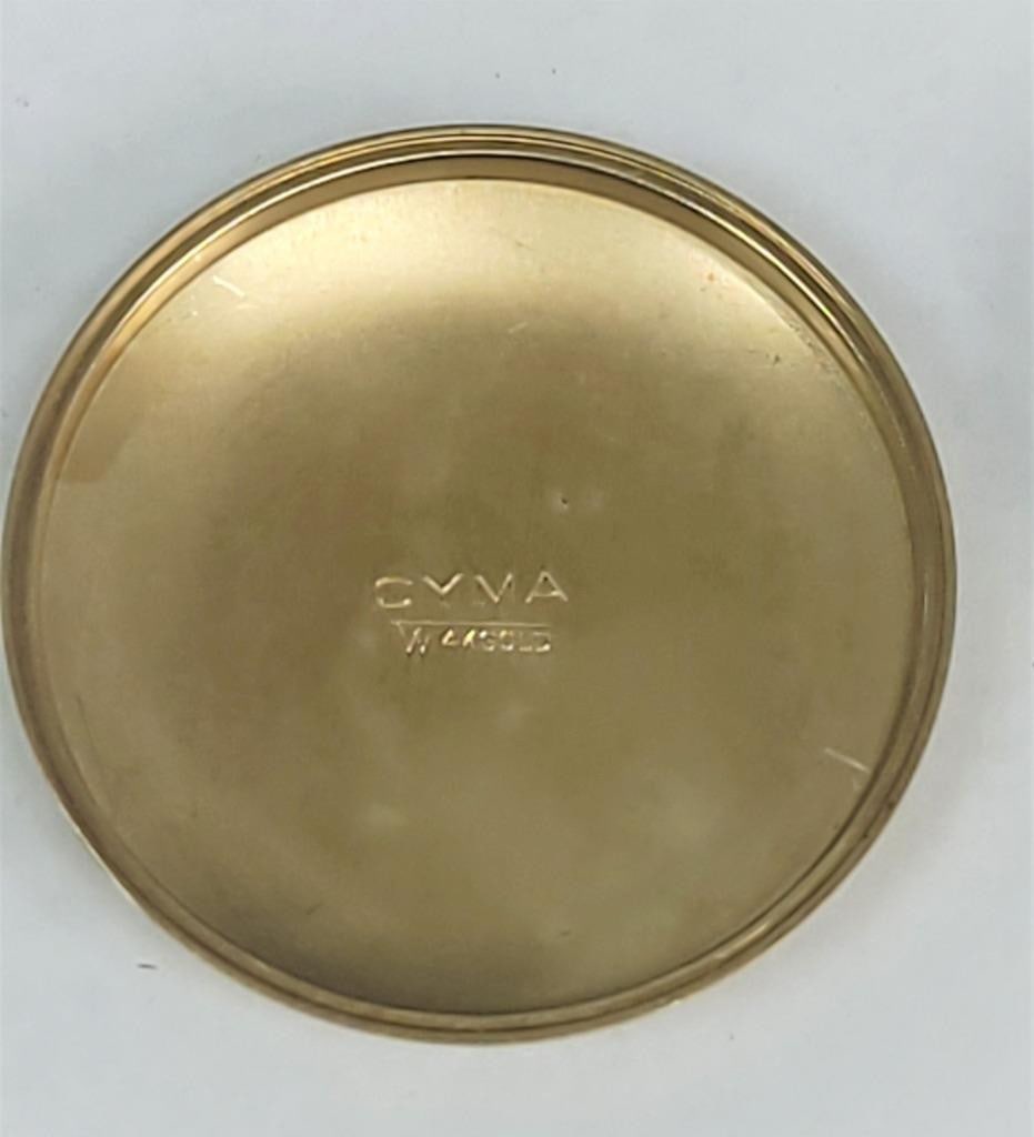 Vintage Solid 14k Gold CYMA Mens Automatic Watch 1950s EXLNT* SERVICED - 8