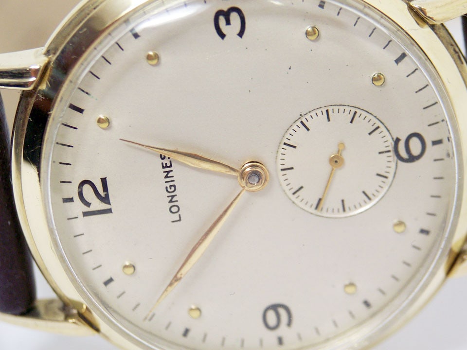 Solid Mens 14k LONGINES Winding Watch c.1947 Cal.23M Ref 5723* EXLNT Condition - 2