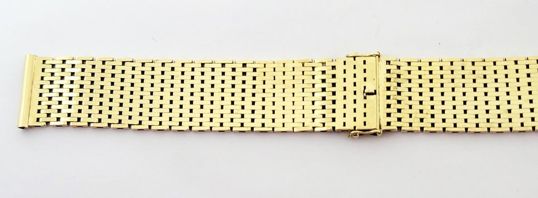 SOLID 14k Yellow GOLD Watch Bracelet to fit 17.5 mm Logs* EXLNT 38.1 grams - 3