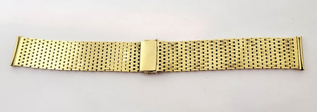 SOLID 14k Yellow GOLD Watch Bracelet to fit 17.5 mm Logs* EXLNT 38.1 grams - 4