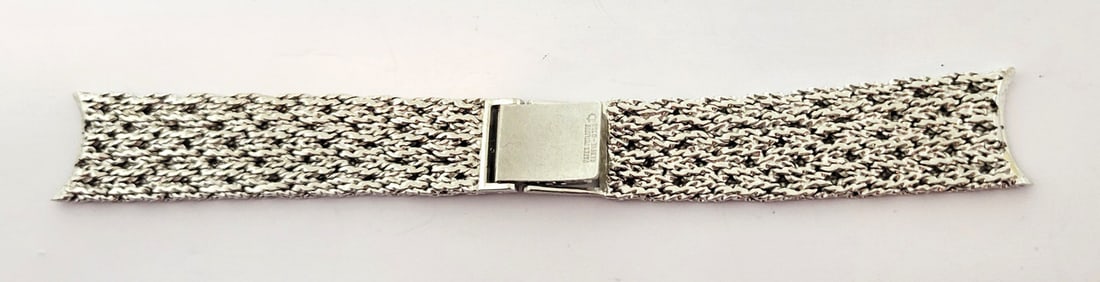 SOLID 18k White GOLD PATEK PHILIPPE Watch Bracelet 17 mm 44.6 grams* EXLNT - 4