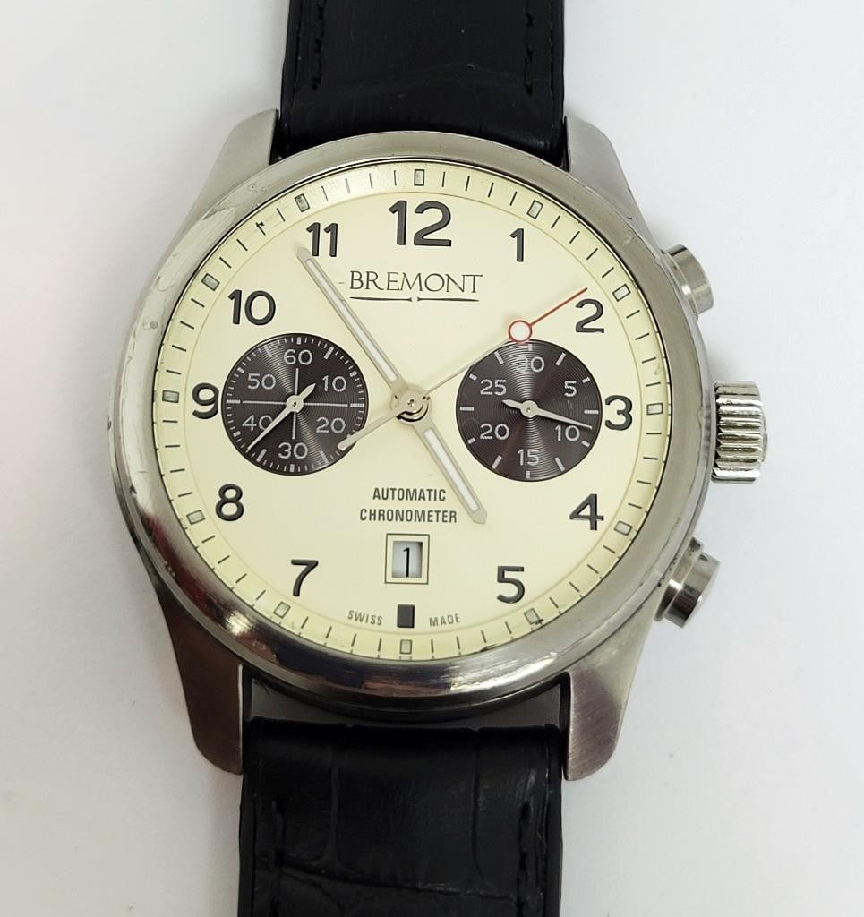 Mens BREMONT Chronograph Chronometer Automatic ALT1-C/CR watch 43 mm Cream Dial - 5