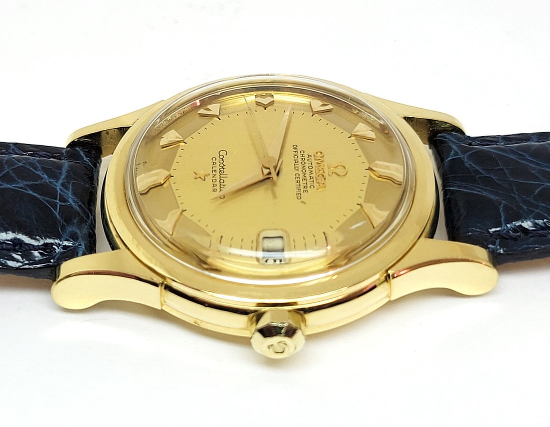 18k OMEGA CONSTELLATION Automatic Watch 1960s Cal 504* PAI PAN 18k Dial* EXLNT - 6