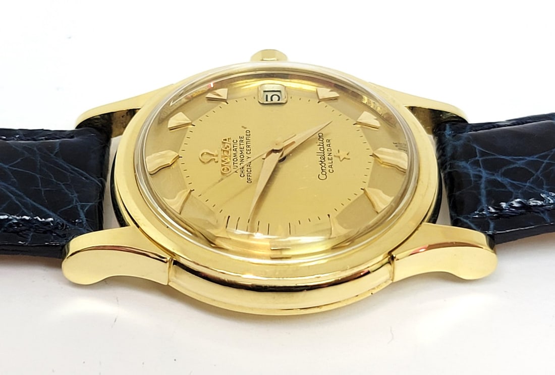 18k OMEGA CONSTELLATION Automatic Watch 1960s Cal 504* PAI PAN 18k Dial* EXLNT - 7