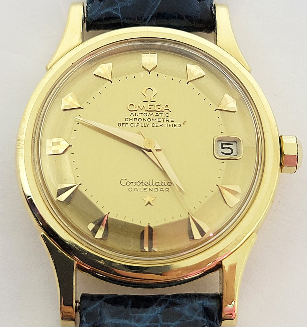 18k OMEGA CONSTELLATION Automatic Watch 1960s Cal 504* PAI PAN 18k Dial* EXLNT - 8