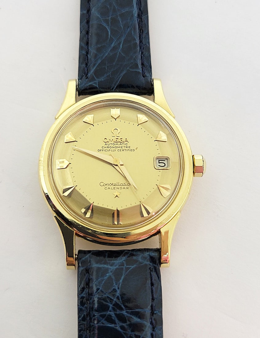 18k OMEGA CONSTELLATION Automatic Watch 1960s Cal 504* PAI PAN 18k Dial* EXLNT - 9