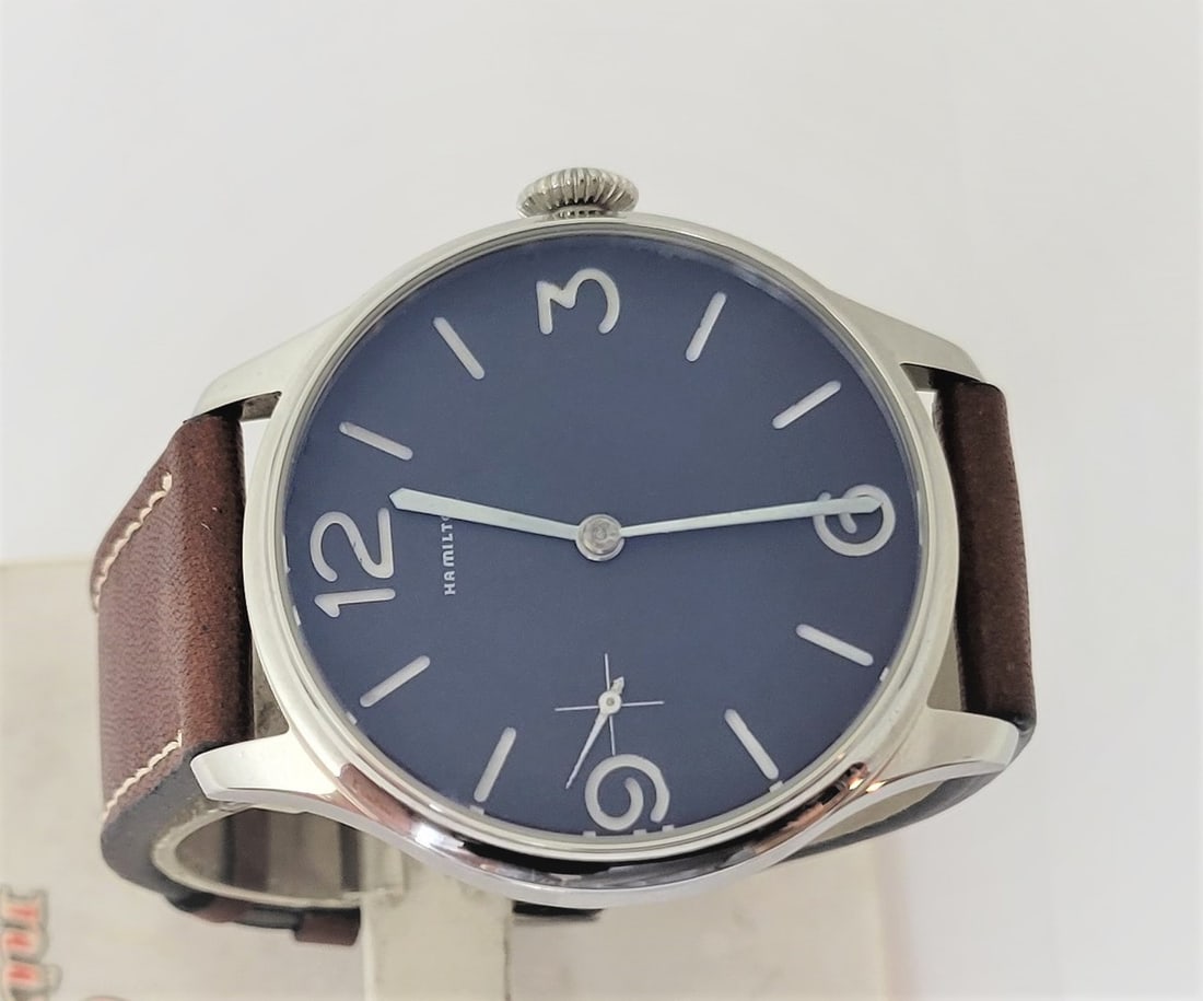 Mens High Grade HAMILTON Winding Watch Cal 917 Re-Cased* Chocolate Dial* EXLNT - 3