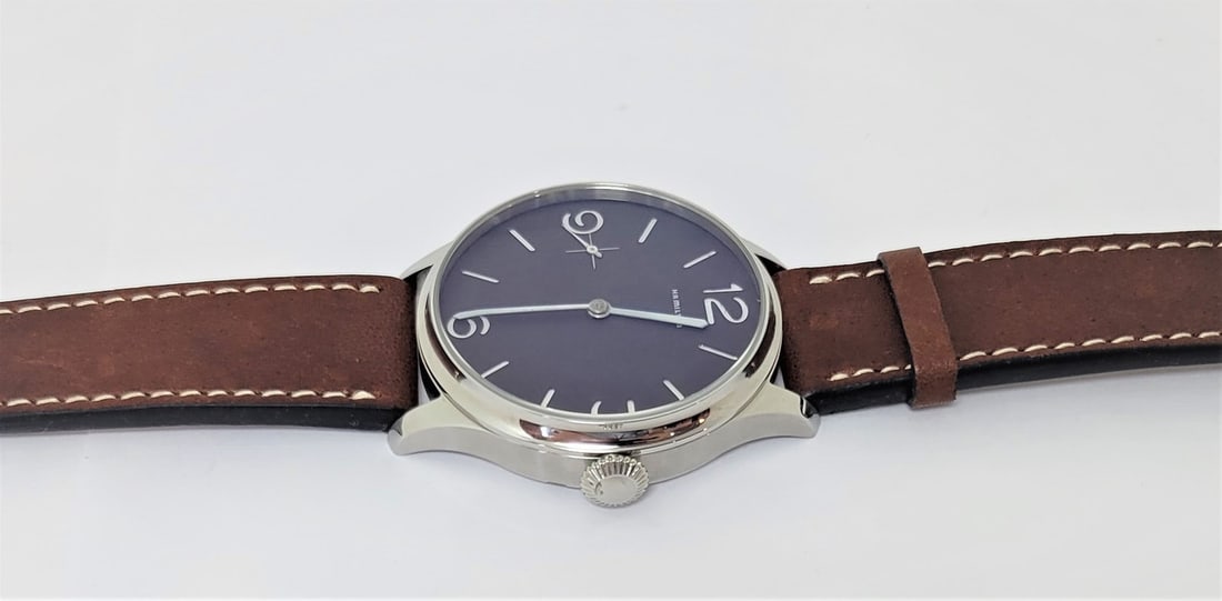 Mens High Grade HAMILTON Winding Watch Cal 917 Re-Cased* Chocolate Dial* EXLNT - 7