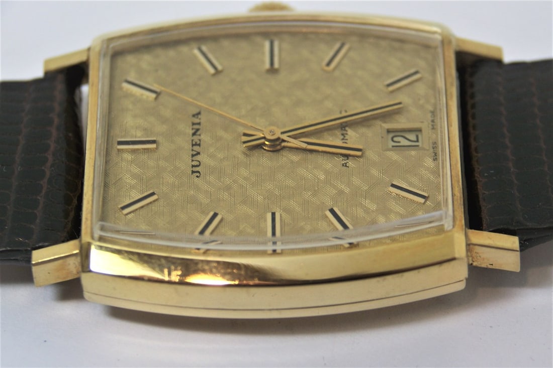 Solid 18K Gold Unisex JUVENIA MACHO 25J AUTOMATIC Watch Ref 11681* EXLNT - 8