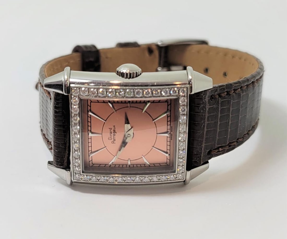 S/Steel GIRARD PERREGAUX Ladies Watch Ref 2592 with Diamonds* EXLNT* SERVICED - 5