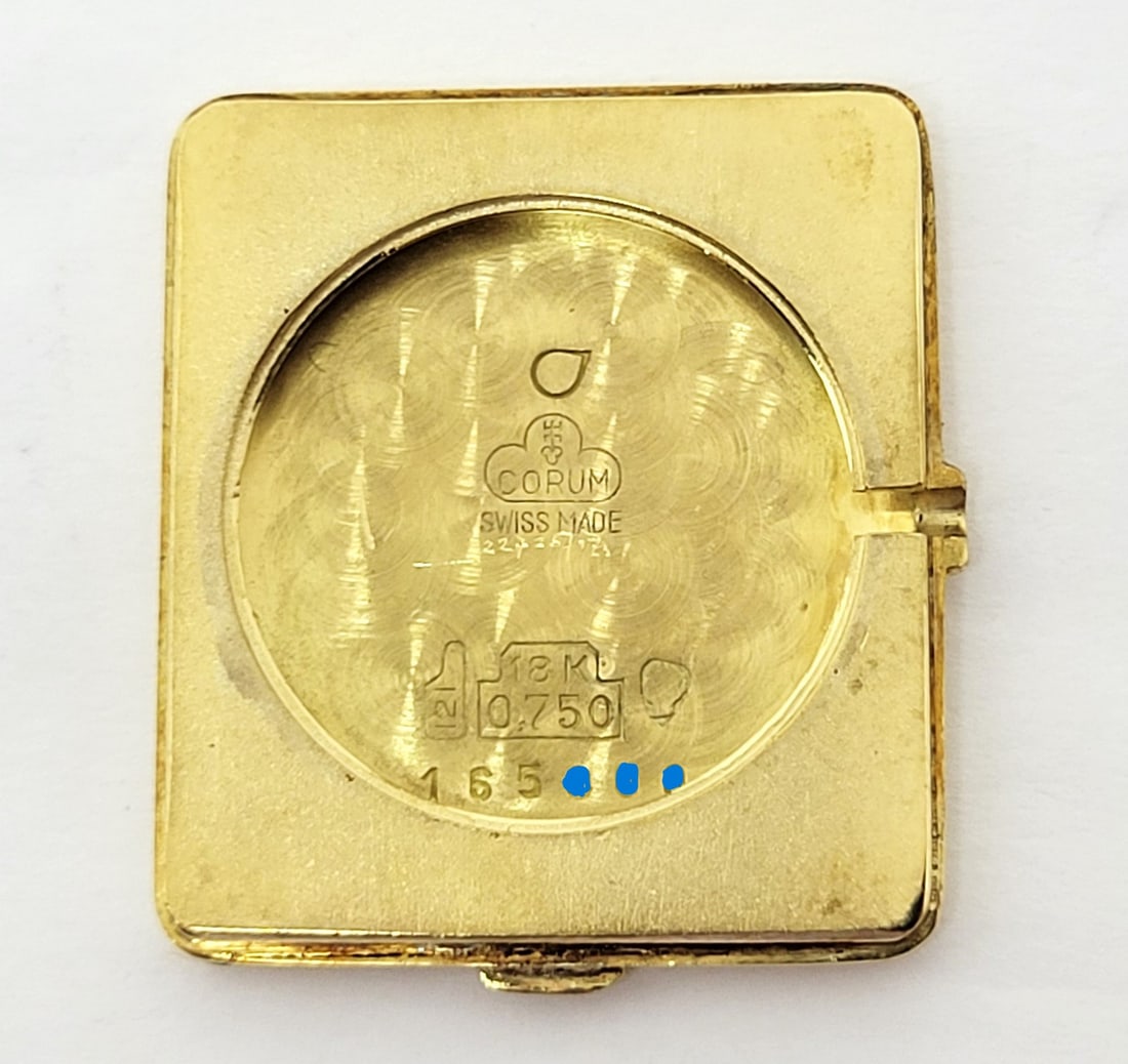 Vintage Solid 18k Yellow Gold Unisex CORUM 27218 Winding Watch* EXLNT - 11