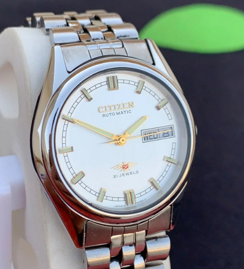 Vintage Citizen 21 Jewals Automatic Watch GN-4W-S With Day / Date - 2