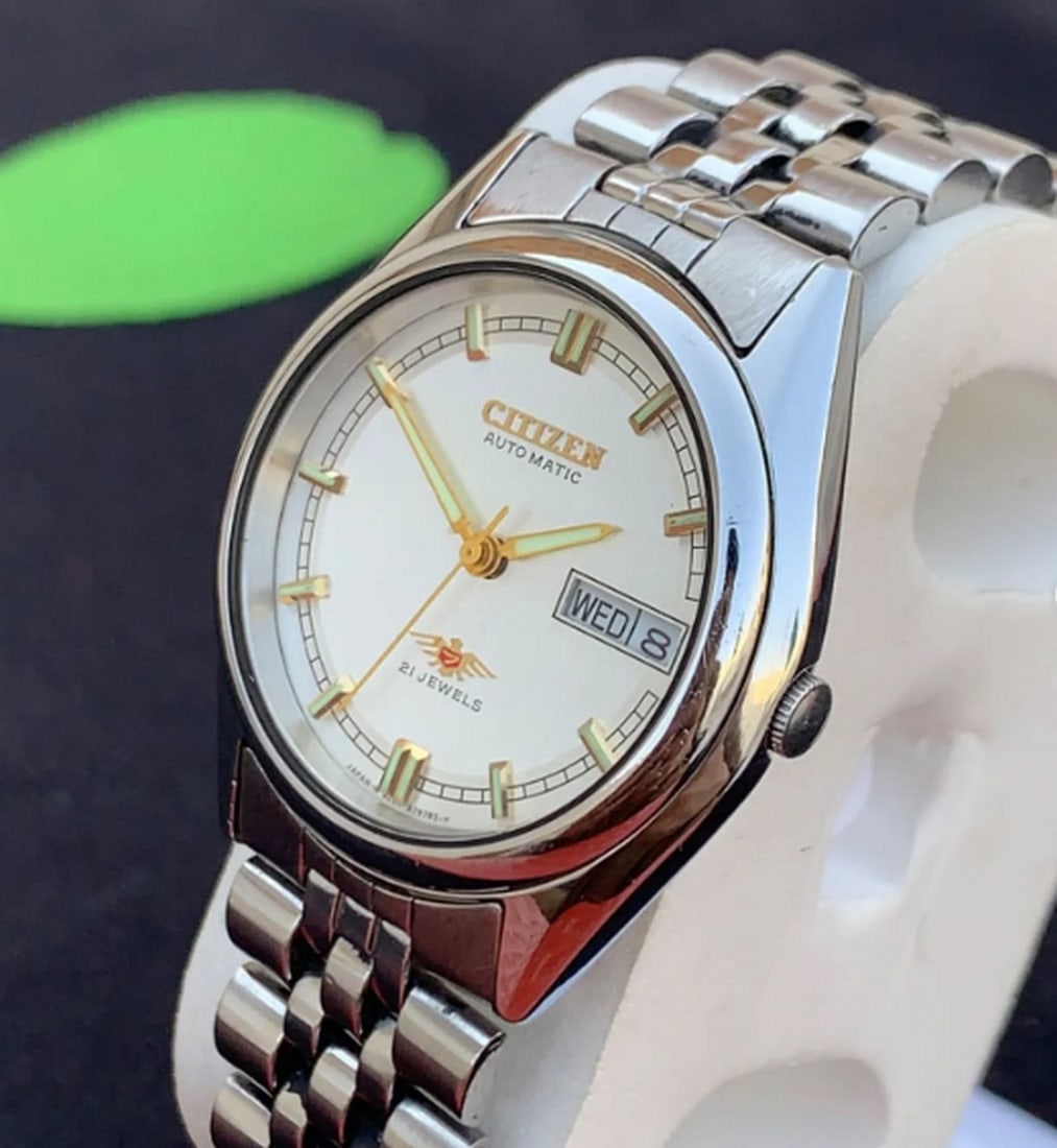 Vintage Citizen 21 Jewals Automatic Watch GN-4W-S With Day / Date - 4