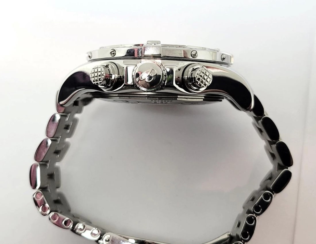 S/Steel BREITLING SUPER AVENGER Chronograph Automatic Watch A13370 Black Dial - 7