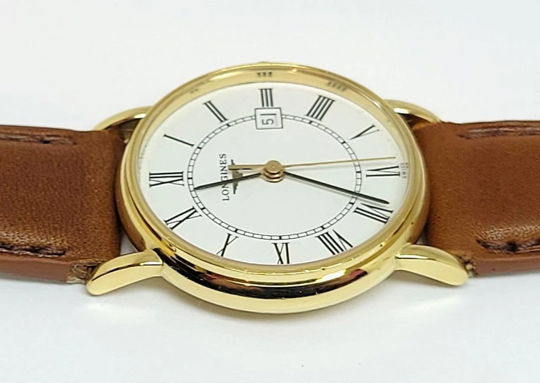 Solid 18k Ladies LONGINES Quartz Watch L4 243 6 with Date* EXLNT - 7