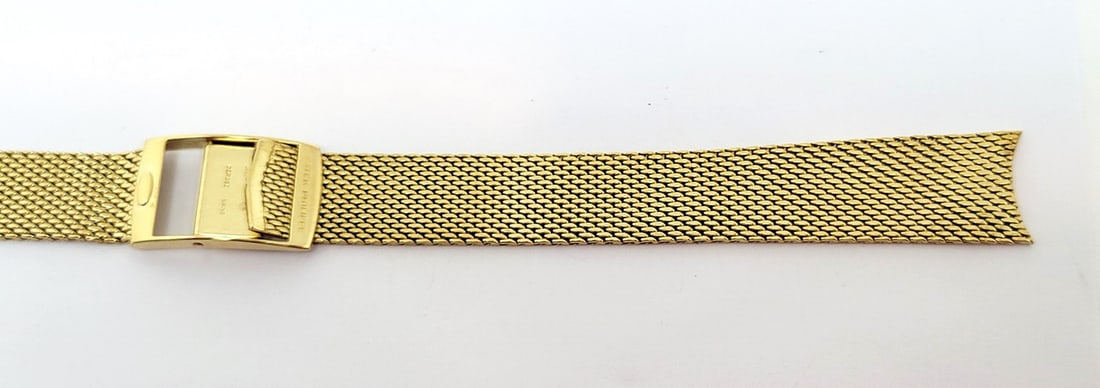 SOLID 18k GOLD PATEK PHILIPPE Watch Bracelet 18 mm for Round Case 50.2 grams - 2