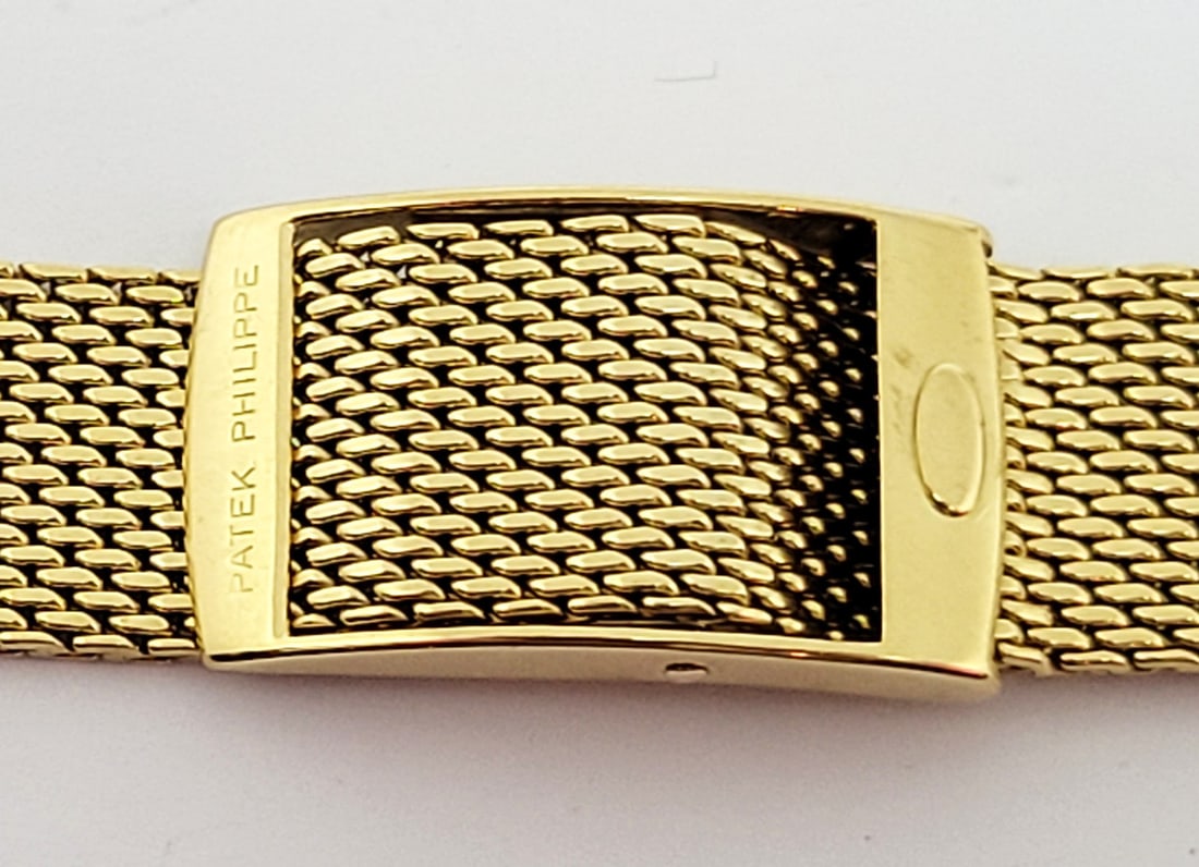 SOLID 18k GOLD PATEK PHILIPPE Watch Bracelet 18 mm for Round Case 50.2 grams - 6