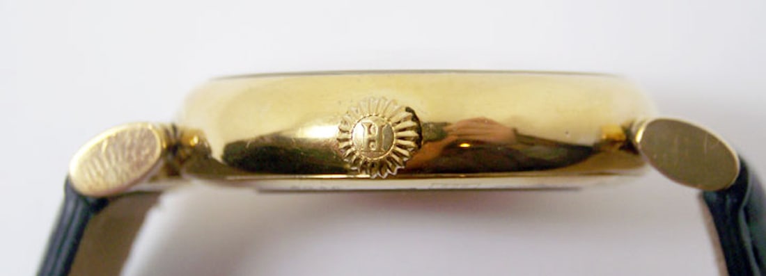 Sterling Silver 18k Gold Plated HERDOMAS Automatic Watch 3402 EXLNT SERVICED - 7