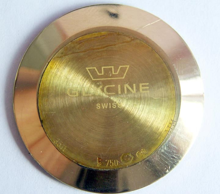 Solid 18K GLYCINE Mens Automatic Watch Ref 3511 1980s*EXLNT* TESTED* LIMITED - 12