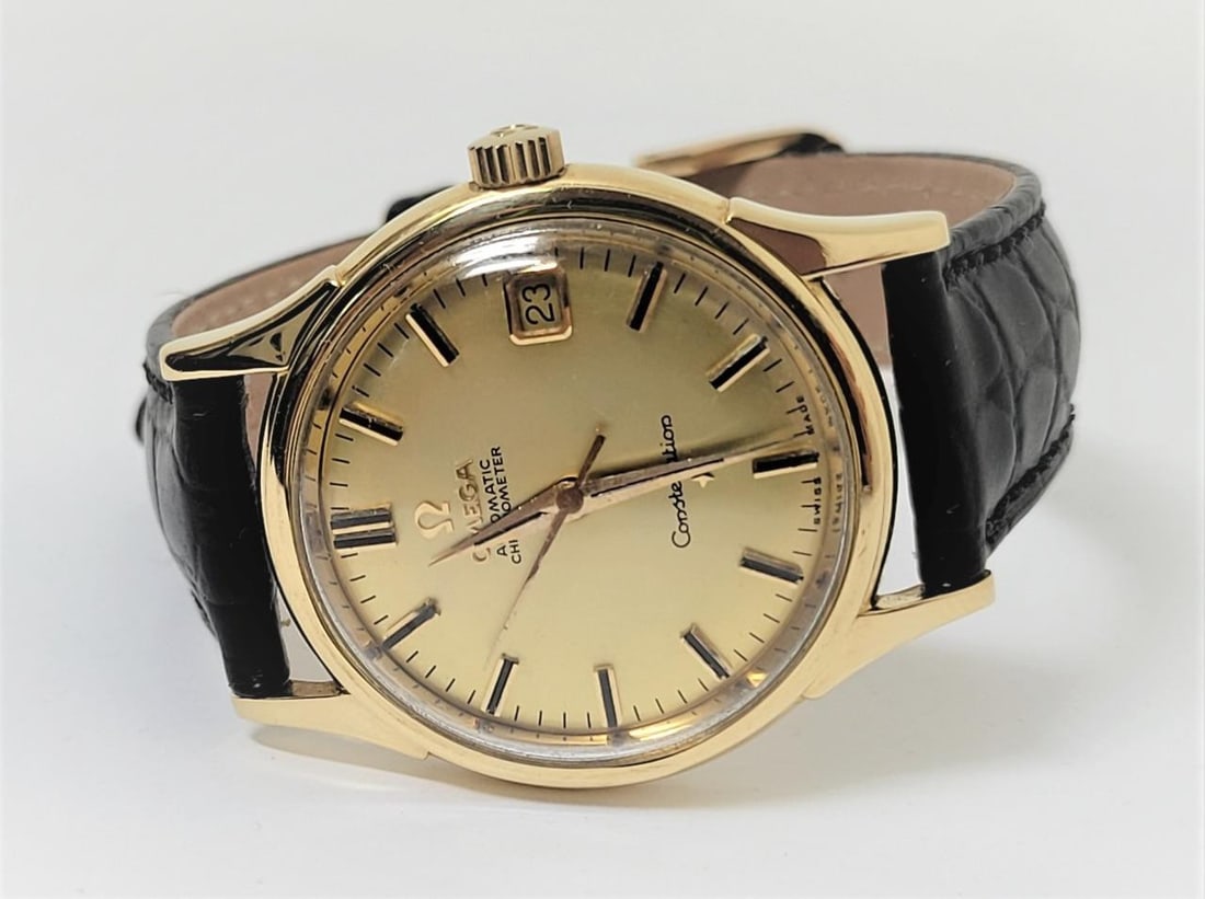 Vintage 18k OMEGA CONSTELLATION Automatic Watch 14393/4 SC c.1962 Cal.561* EXLNT - 2
