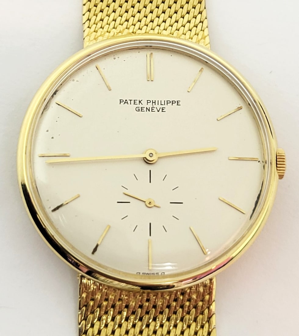 Vintage 18k Yellow Gold PATEK PHILIPPE Calatrava Winding Watch 3516 RARE* EXLNT - 10