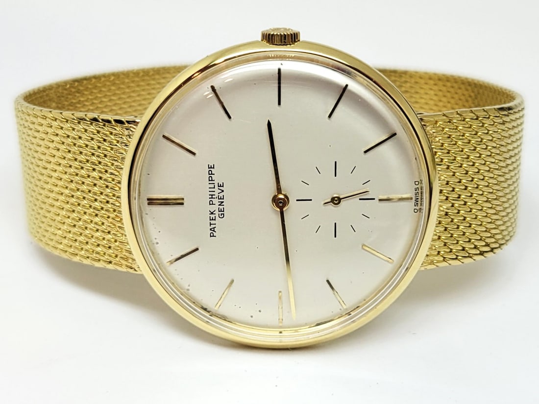 Vintage 18k Yellow Gold PATEK PHILIPPE Calatrava Winding Watch 3516 RARE* EXLNT - 2
