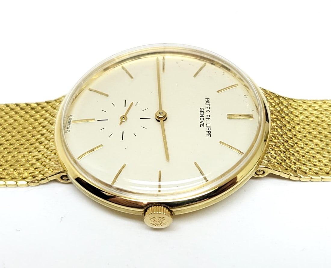 Vintage 18k Yellow Gold PATEK PHILIPPE Calatrava Winding Watch 3516 RARE* EXLNT - 7