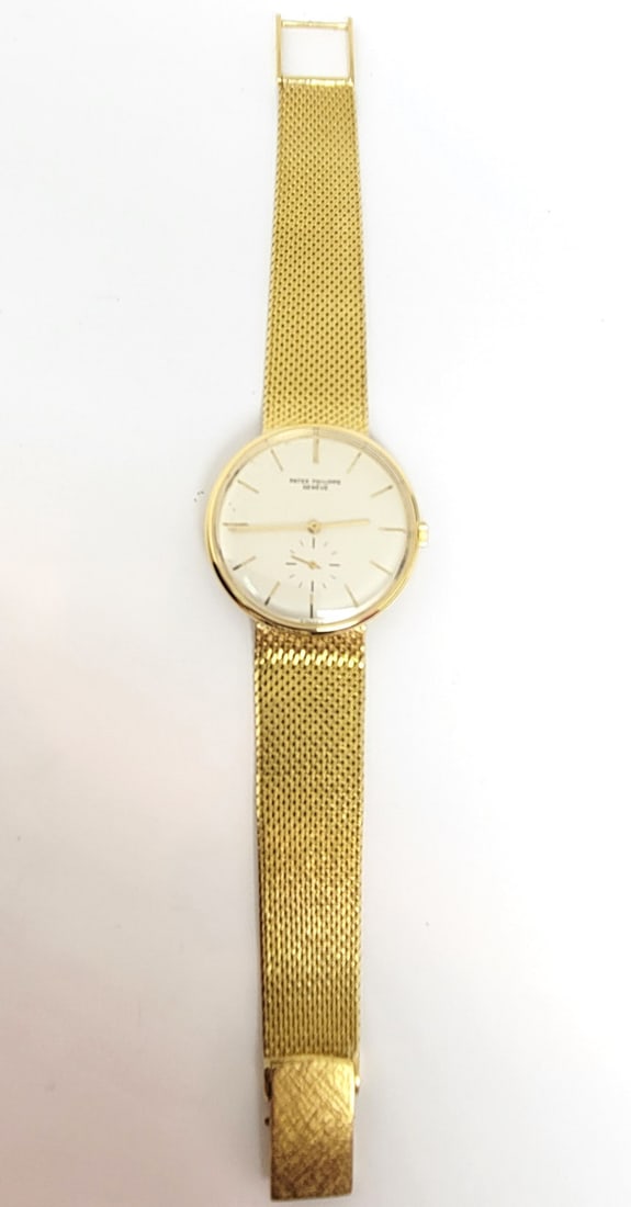 Vintage 18k Yellow Gold PATEK PHILIPPE Calatrava Winding Watch 3516 RARE* EXLNT - 9