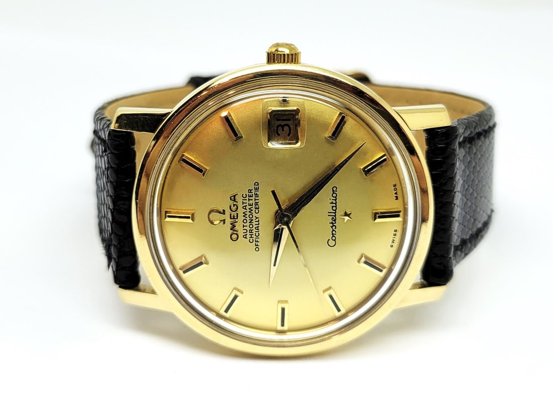 Vintage 18k OMEGA CONSTELLATION Automatic Watch 1960s Cal 564* 168.010/11* EXLNT - 3