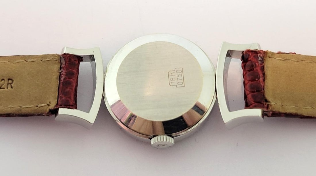 Vintage 18k White Gold LONGINES Ladies Watch with Diamond Bezel Cal 460* EXLNT - 8