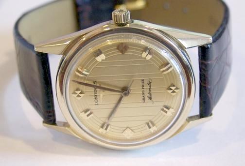 Solid Gold 14k LONGINES GRAND PRIZE Automatic Watch 1960s Cal.340 EXLNT SERVICED - 5