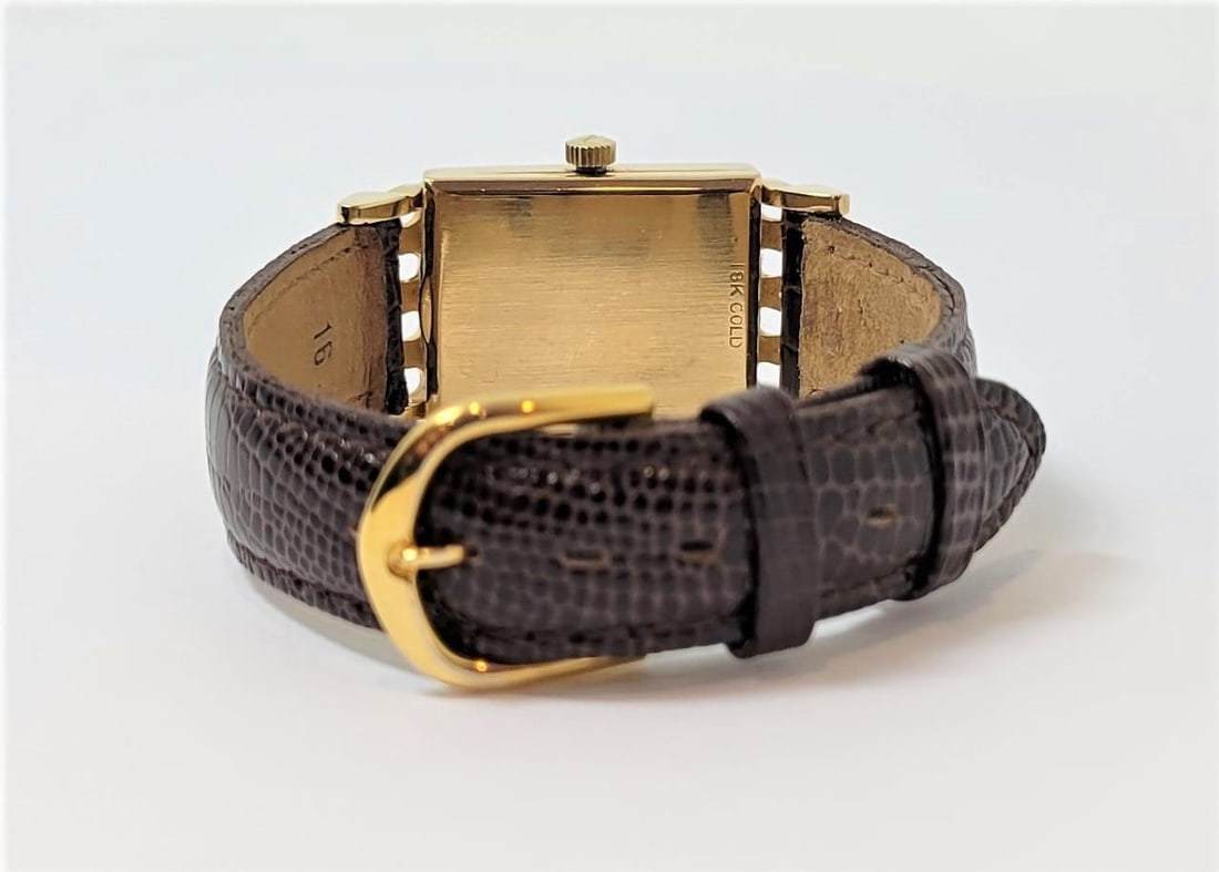 Vintage 18k Yellow LeCOULTRE Winding Watch 1940s Cal 438/CW FANCY LOGS* RARE - 7