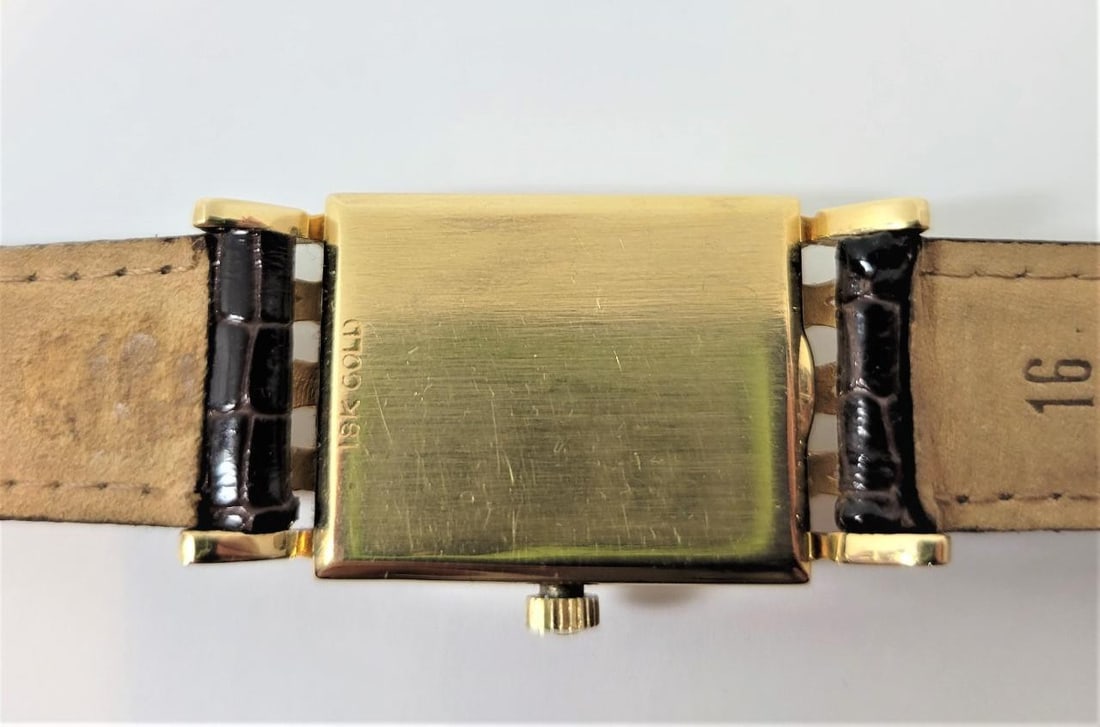 Vintage 18k Yellow LeCOULTRE Winding Watch 1940s Cal 438/CW FANCY LOGS* RARE - 8