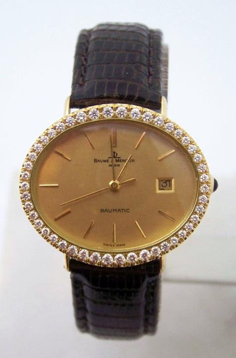 Solid & Heavy 18k BAUME & MERCIER Ladies Watch 37063 w/ 1ct Diamonds FVS1* EXLNT - 3