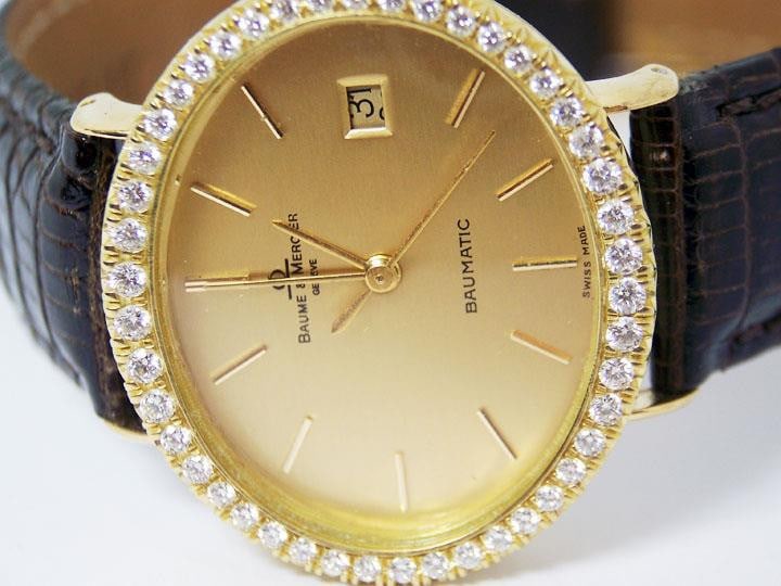 Solid & Heavy 18k BAUME & MERCIER Ladies Watch 37063 w/ 1ct Diamonds FVS1* EXLNT - 4