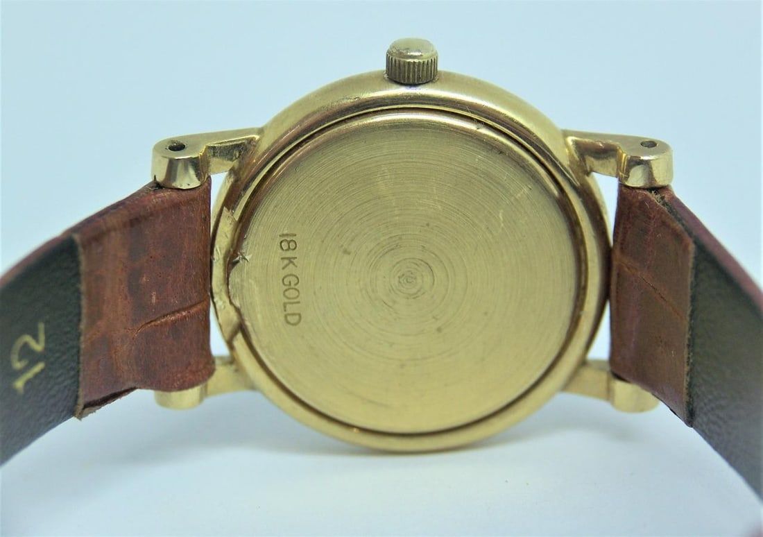 Solid 18k Ladies AUSTERN & PAUL Watch with Mother-of-Pearl Diamond Hour Markers - 8